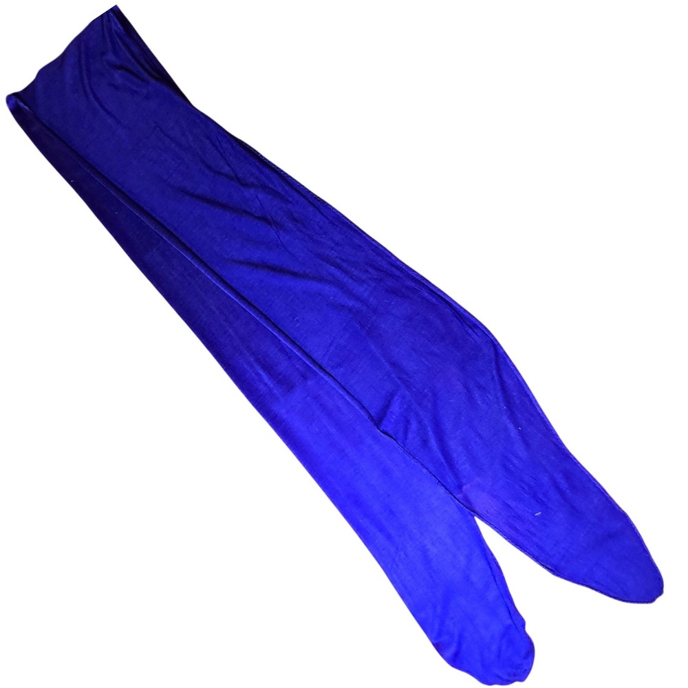 Scarf Belt Shawl Sash Table Runner Bandana Tie Royal Blue 86"x9" VTG